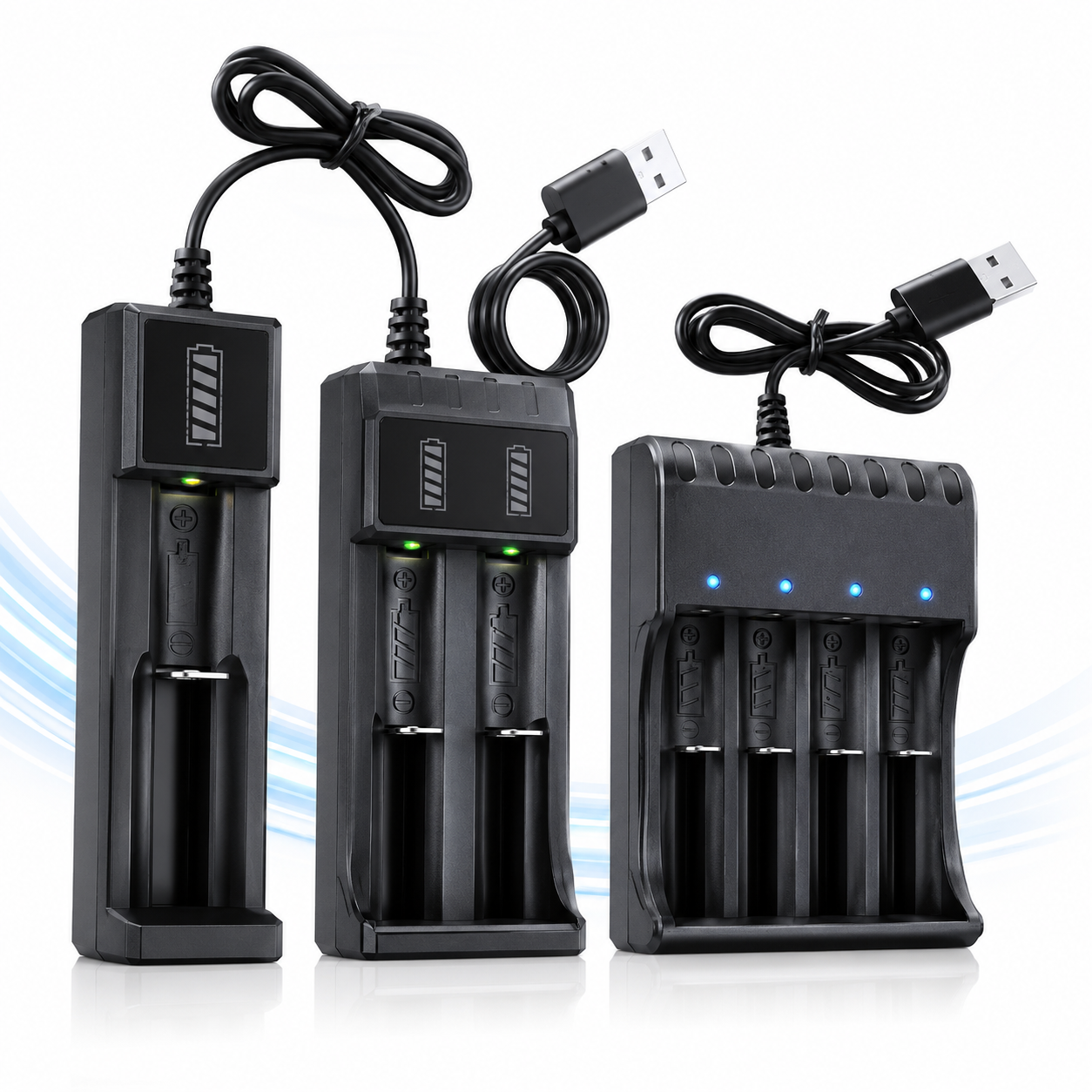 Lithium Battery Charger USB Smart Charger