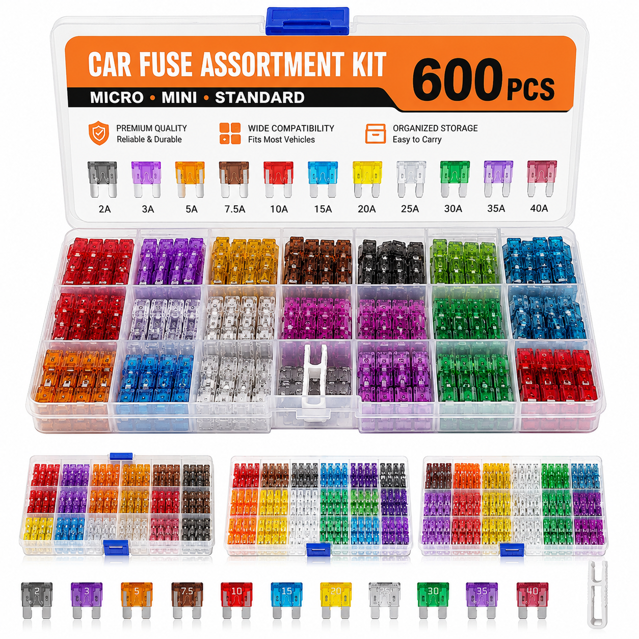 Car Blade Fuse Assortment Kit