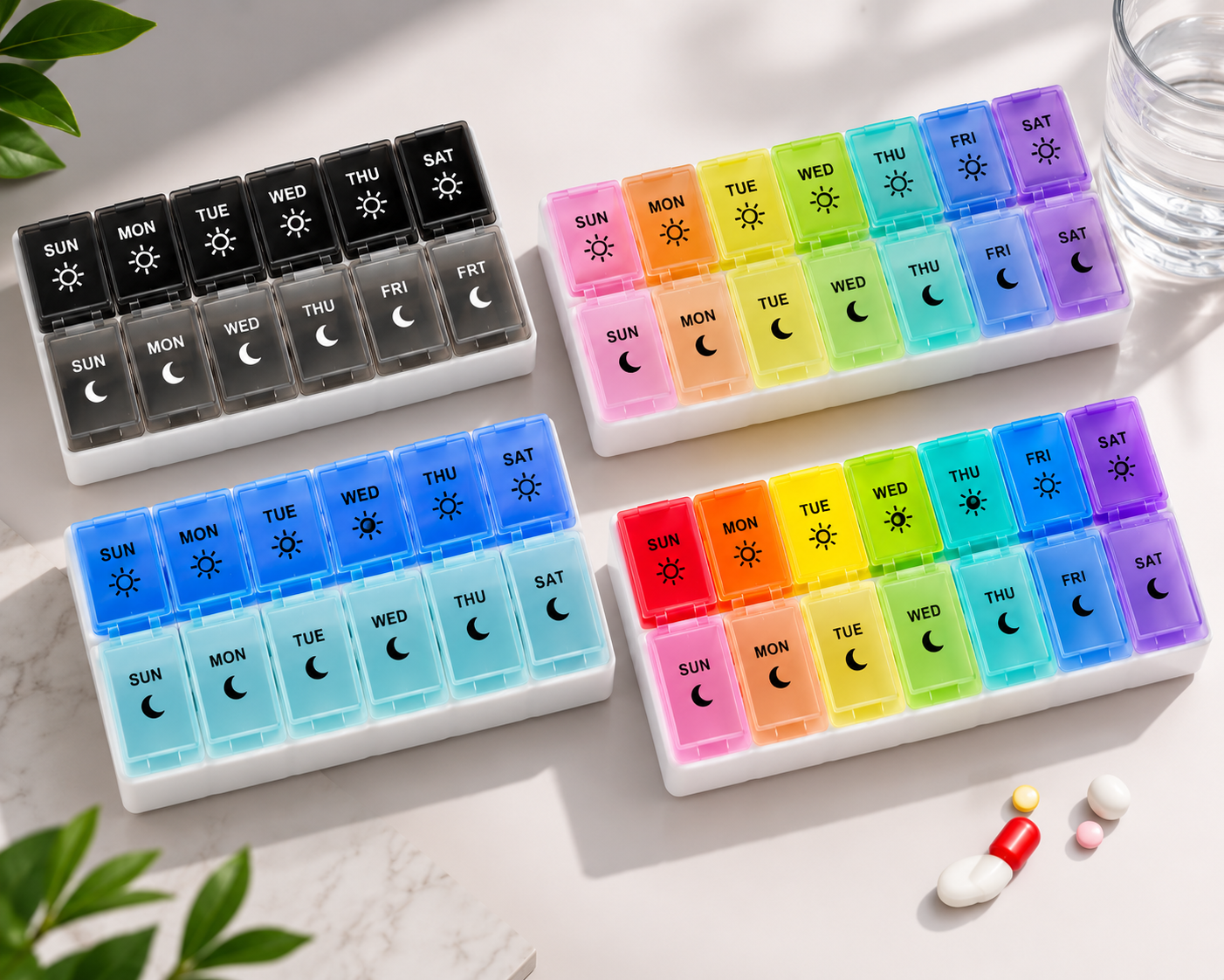 7 Day Tablet Medicine Box Storage Case