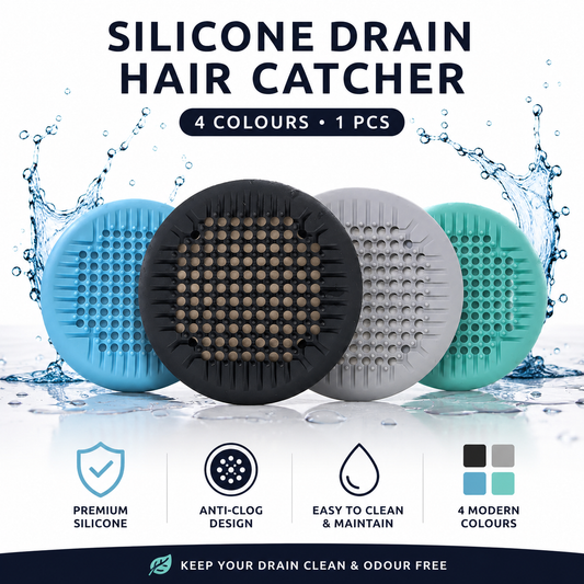 Silicone Drain Hair Catcher Shower Sink Strainer Filter