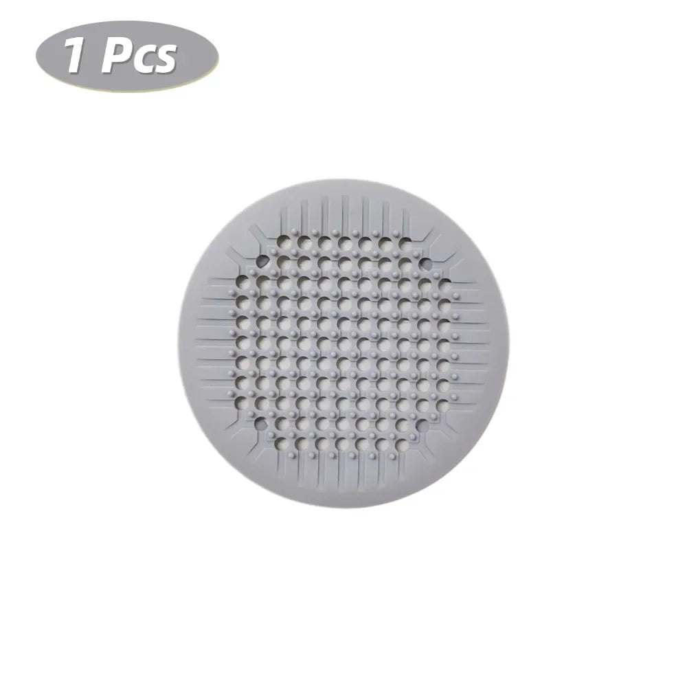 Silicone Drain Hair Catcher Shower Sink Strainer Filter