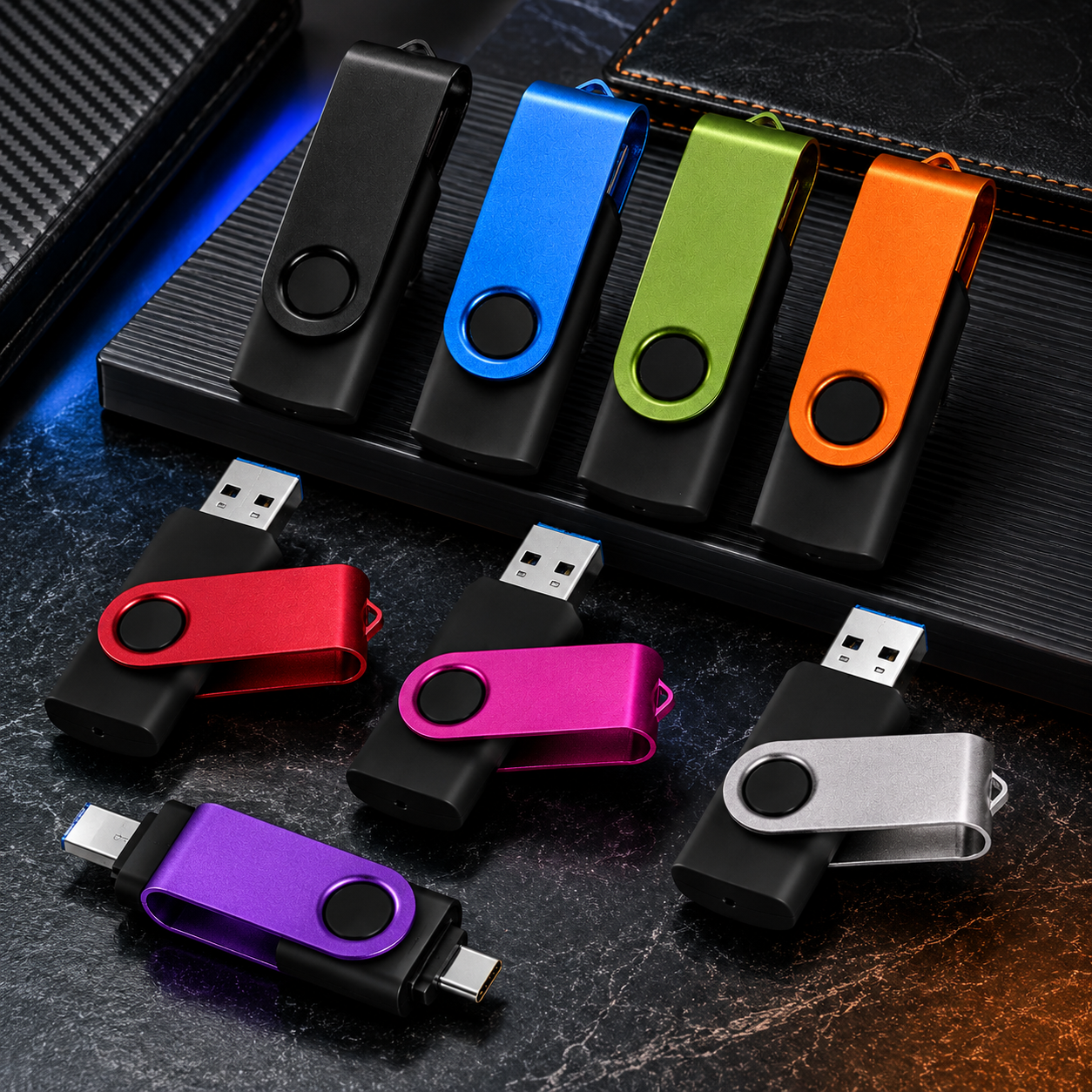 USB 2.0 Swivel Flash Drive Memory Stick Pen Drive