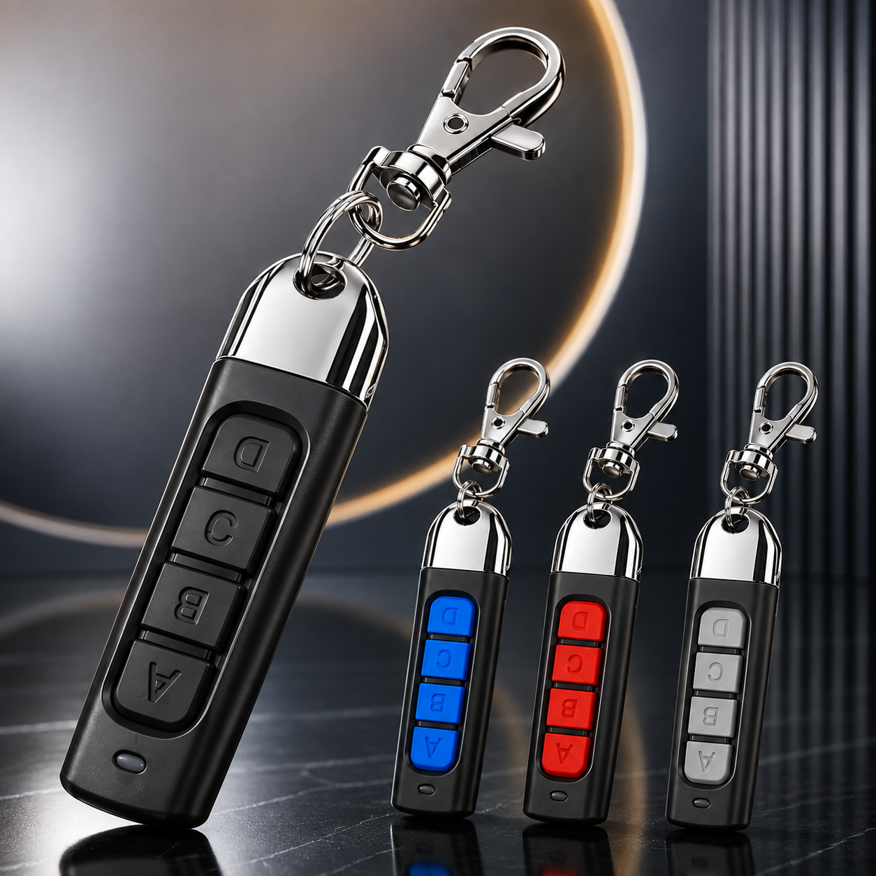 4 Channel Remote Control Key Fob Garage Door Gate Opener 433MHz