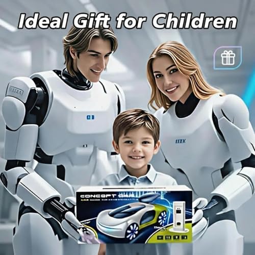 TOYS LAND Futuristic Remote Control Car Toy, Gesture Sensing RC Stunt Car with 360° Rotation, Mist Spray, LED Light & Sound, 2.4GHz Dual Control Drift RC Cars with Charging Dock for Kids Boys Girls 8+|B0GMYJY2D9