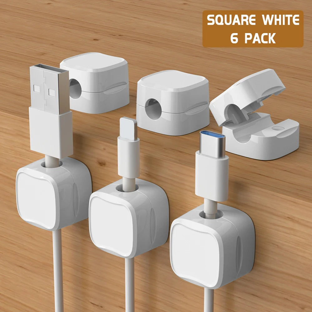 6PCS Magnetic Cable Organizer Clips Wire Holder S