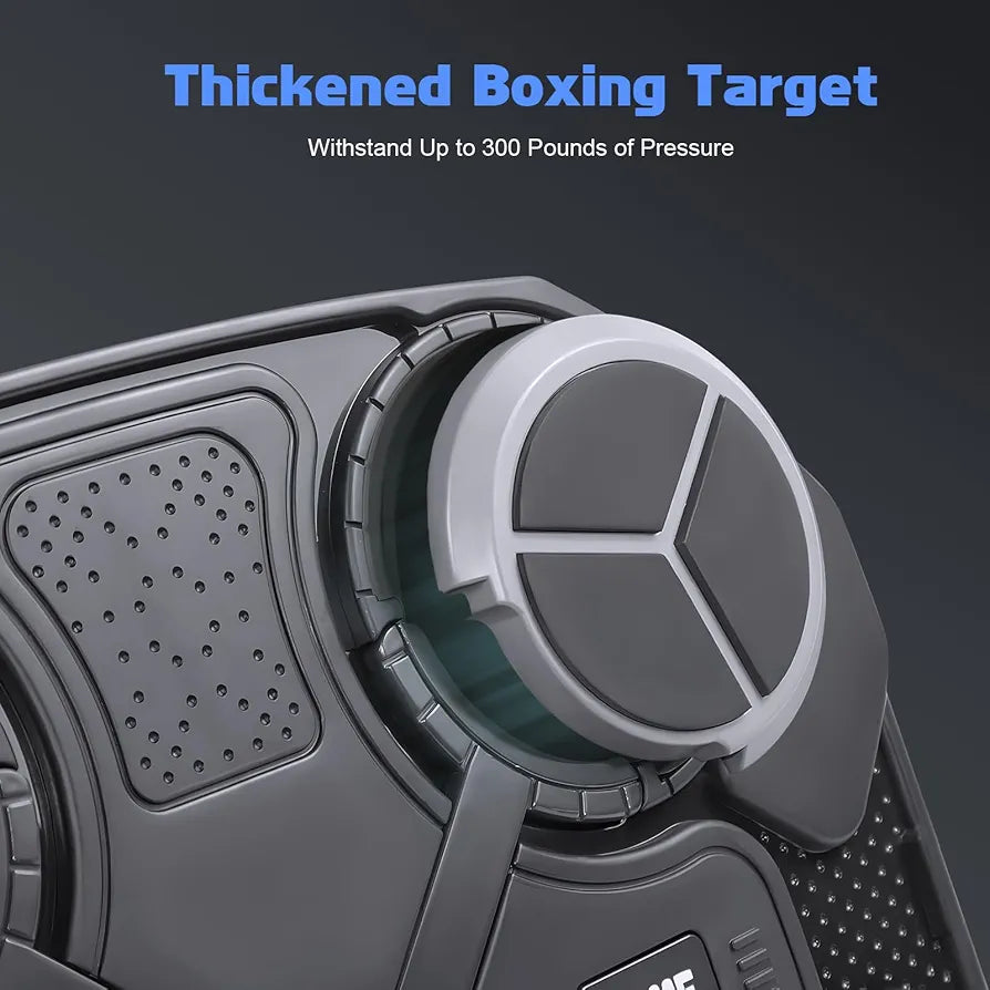 Smart Music Boxing Machine - Bluetooth Wall Mounted Punching Equipment, 3 Speed Levels, Sync LED Lights, USB Charging, Kid-Safe ABS with Boxing Gloves Gift