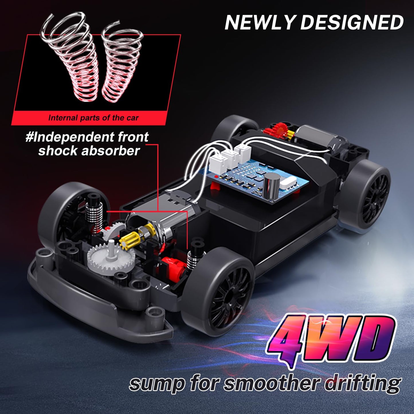 ACAMMZAR RC Drift Car, 1:24 Remote Control Car for Kids