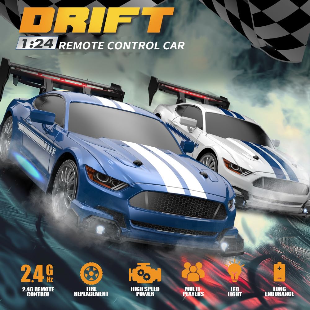 RC Drift Car, 1:24 Remote Control Car for Teen