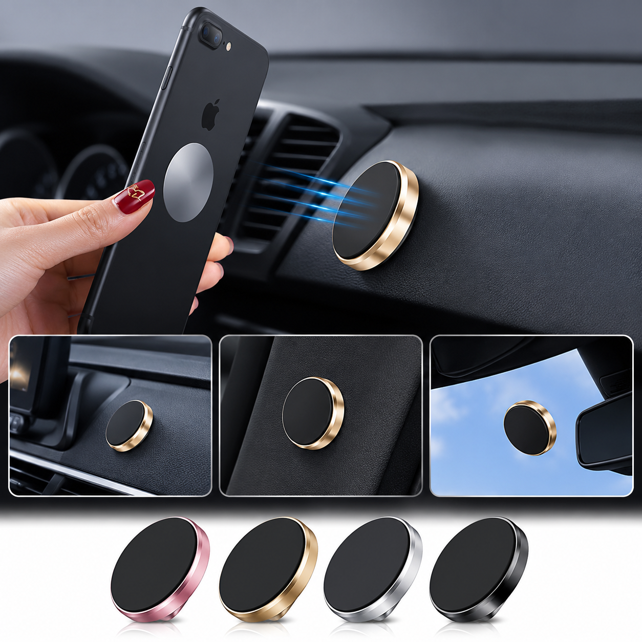 360° Magnetic Car Phone Holder