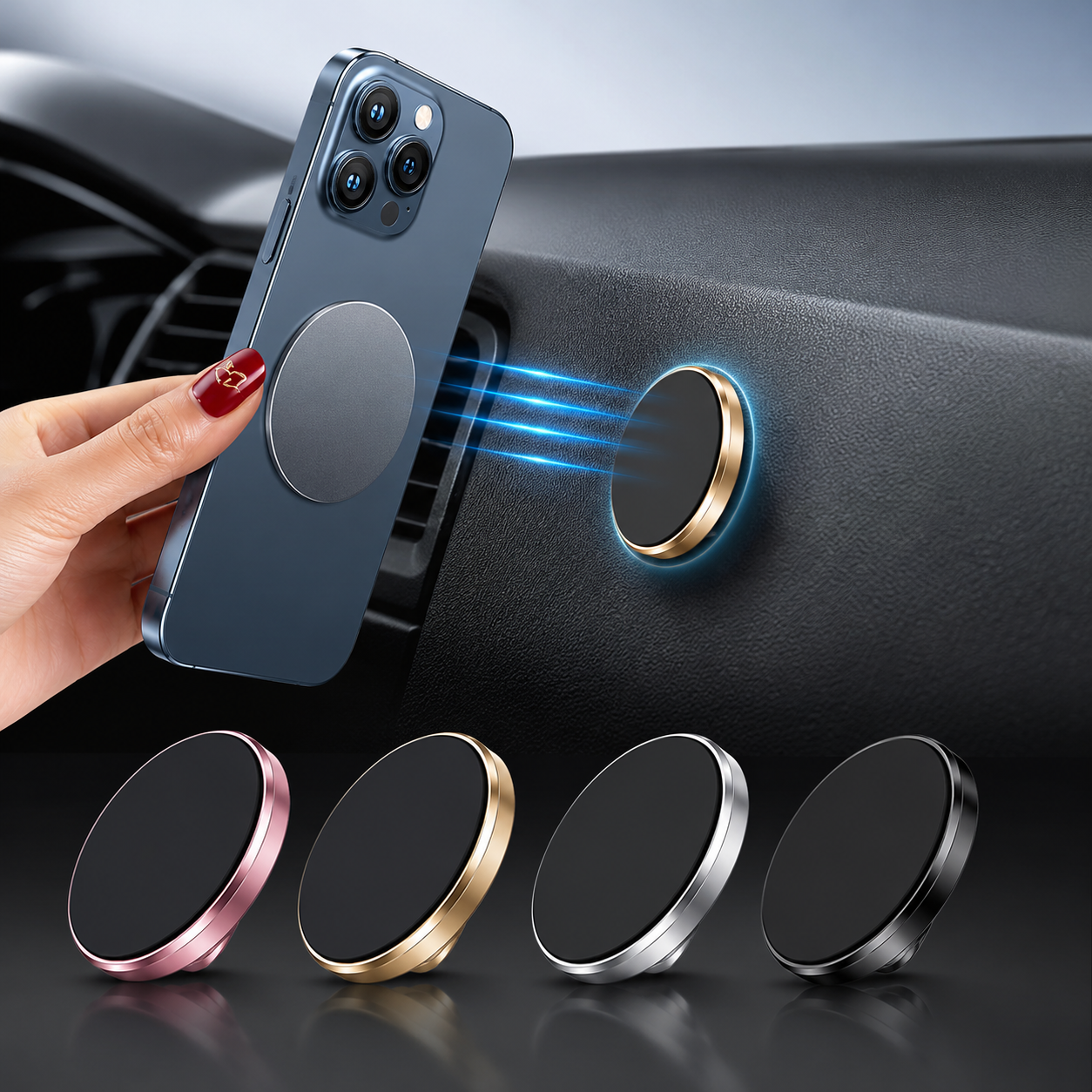 360° Magnetic Car Phone Holder