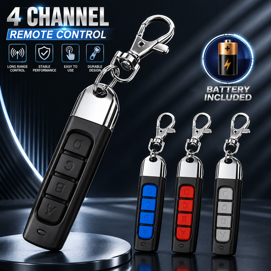 4 Channel Remote Control Key Fob Garage Door Gate Opener 433MHz