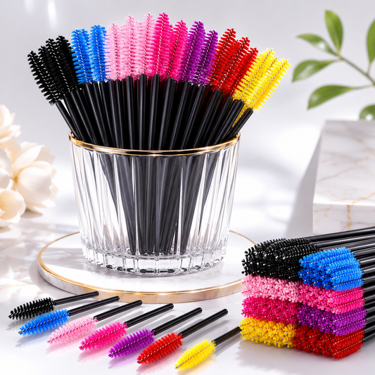Disposable Mascara Wands Spoolie Brushes Eyelash Eyebrow