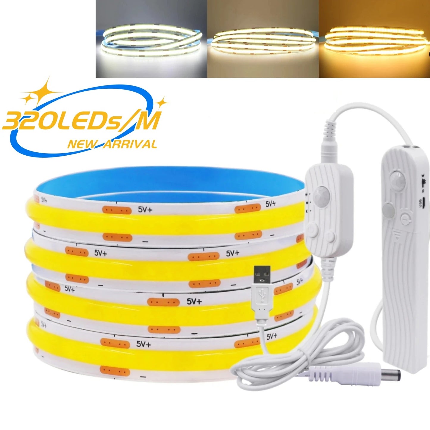 Motion Sensor LED Cabinet Light USB Rechargeable
