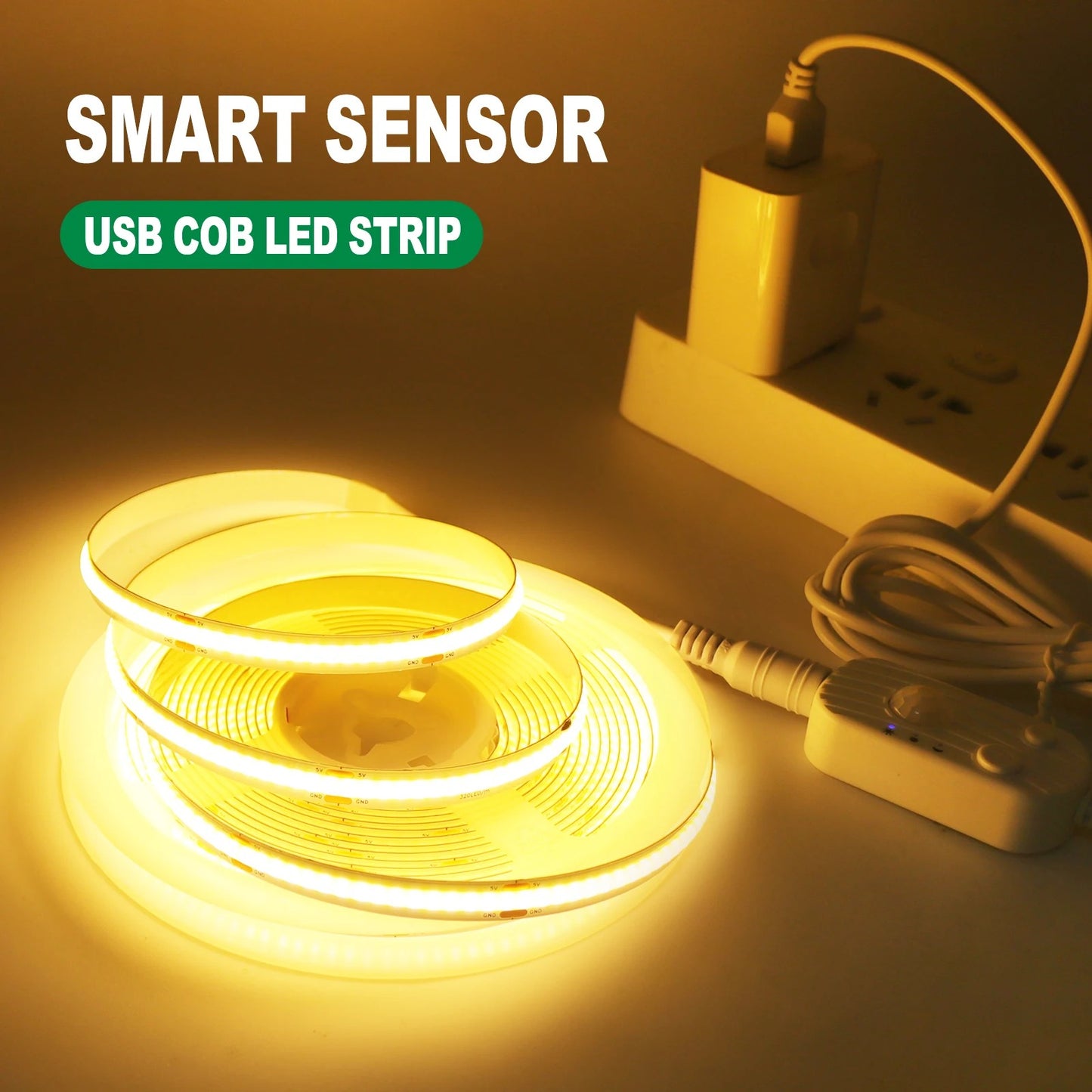 Motion Sensor LED Cabinet Light USB Rechargeable