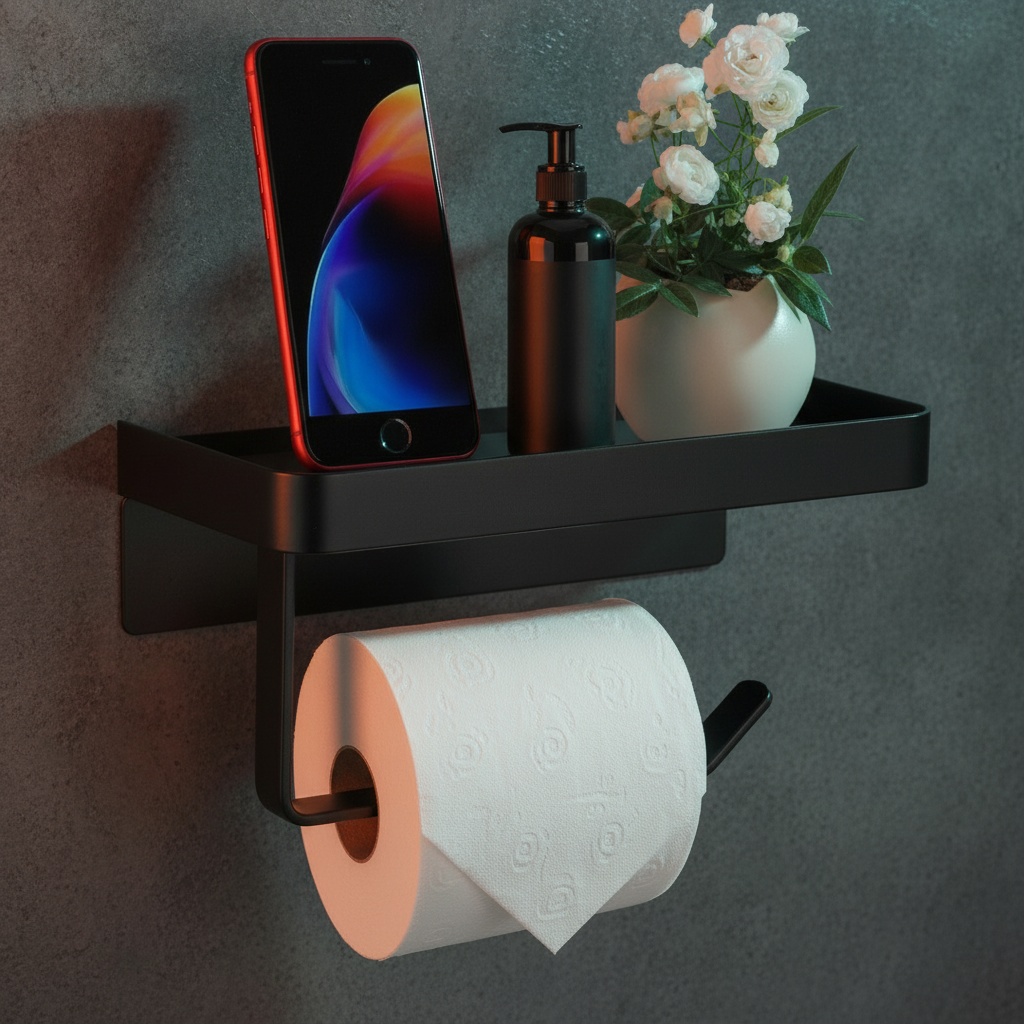 Wall Mounted Toilet Roll Holder